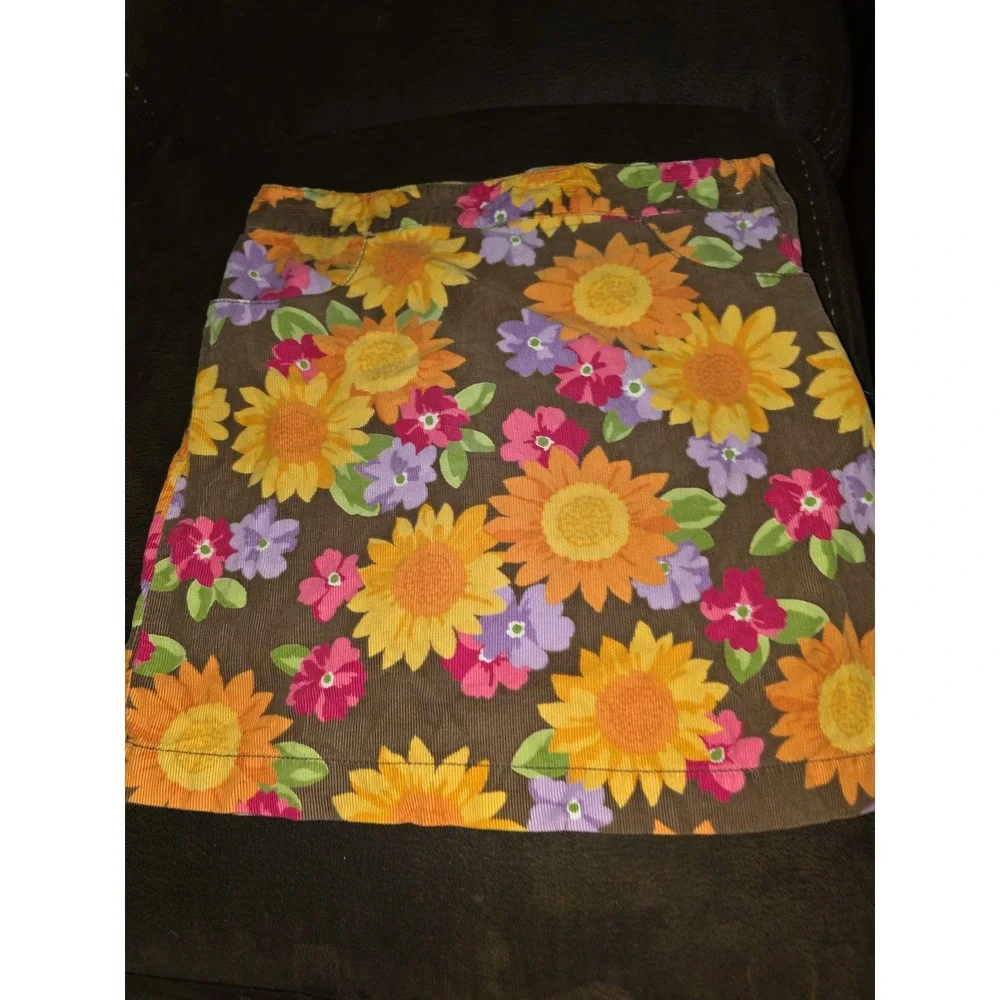Gymboree sunflower smiles purple top size 9 brown skort size 10